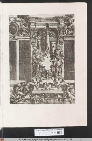 [Zwei Fenster mit allegorischen Figuren. Band IV.]