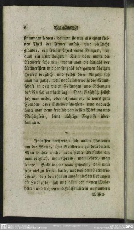 2. [Nothwendigkeit der Artillerieschulen]
