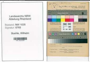 Entnazifizierung Wilhelm Boehle , geb. 01.02.1907 (Kaufmaennischer Angestellter)