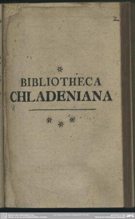 Bibliotheca Chladeniana