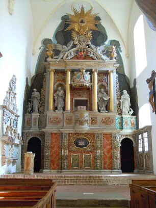 Quedlinburg - Barocke Blasiikirche : Innenansicht der barocken Blasiikirche. Aufgenommen in Quedlinburg am 9. September 2012