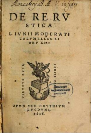 De re rustica : libri 13