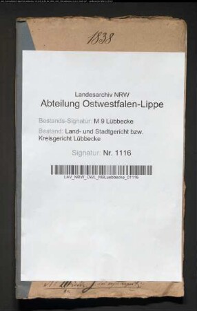 Erblasser: Schrader, Friedrich Wilhelm:
