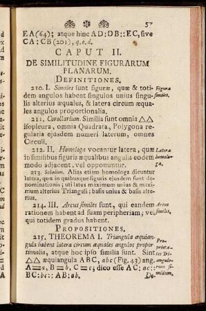Caput II. De Similitudine Figurarum Planarum. Definitiones.