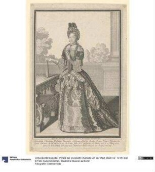 Porträt der Elisabeth Charlotte von der Pfalz