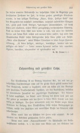 253-267 Lohnvertrag und gerechter Lohn : Fortsetzung