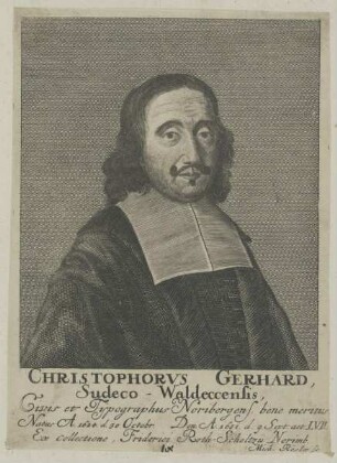 Bildnis des Christophorvs Gerhard