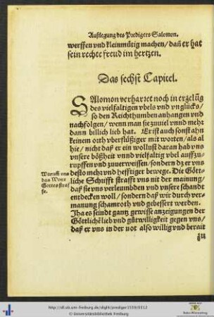 Das sechst Capitel