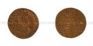 Niederländischer Historienpfennig auf König Philipp IV. (lateinisch, französisch)