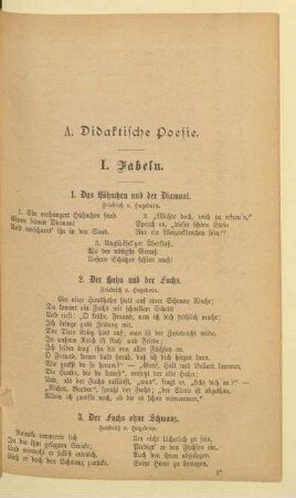 A. Didaktische Poesie.