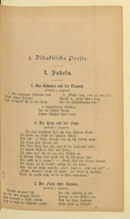 A. Didaktische Poesie.