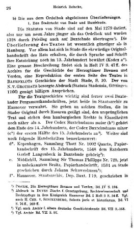 b) Die aus dem Ordelbok abgeleiteten Überlieferungen.