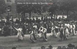 Festzug vom 500 jähr. Jubiläum der Universität Leipzig: Mönche aus Gruppe II.