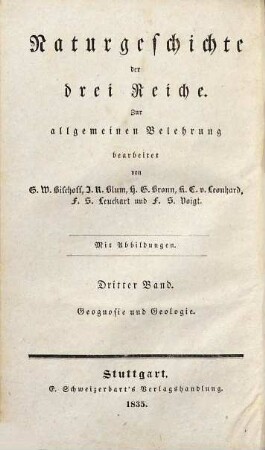 Lehrbuch der Geognosie und Geologie