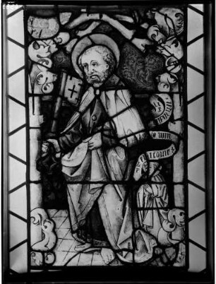 Kloster Lichtental Fürstenkapelle Glasmalerei Südfenster (15. Jahrhundert) Petrus