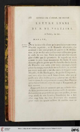 (Lettre LXXXI - XC)