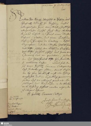 Nr. 200. Wackerbarth, Christoph August von
