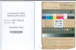 Entnazifizierung Peter Goebbels , geb. 10.06.1888 (Steuerberater)