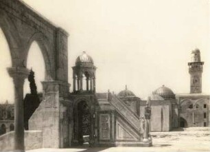 Jerusalem. Tempelberg (Tempelplatz). Sommerkanzel (Süd-Ost-Ecke)