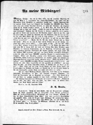 An meine Mitbürger! (Sammlung Friedlaender)