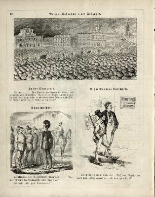 "Moment-Aufnahmeeines Festzuges" "Schmeichelhaft" "Mißverstandene Aufschrift"