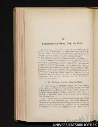 II. Reinhaltung von Boden, Luft und Wasser.