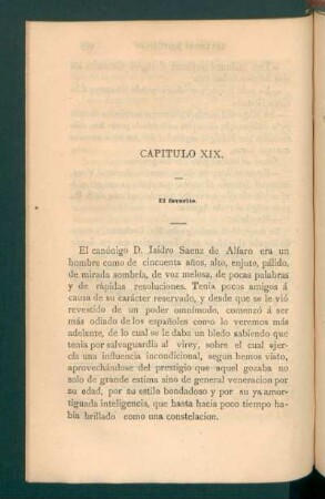 Capítulo XIX. - El favorite.