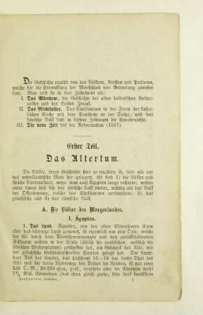 A. Die Völker des Morgenlandes