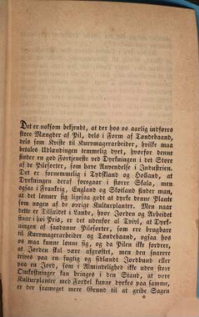 Om Plantning af Pil, (Salix), tjenlig til Tøndebaand, Kurvemagerarbeide og levende Hegn