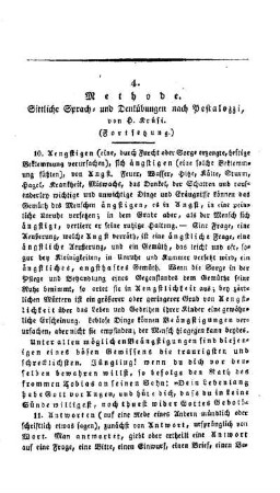 Methode : sittliche Sprachübungen nach Pestalozzi ; (Forts.)