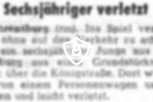 Sechsjähriger verletzt