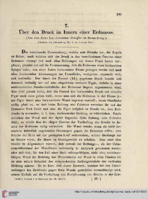 30: Über den Druck im Innern einer Erdmasse, [2]