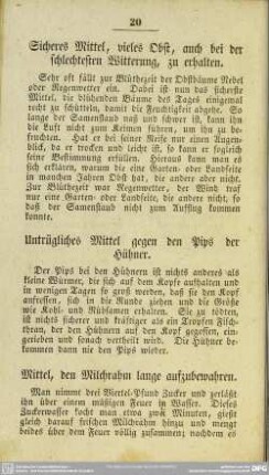 Mittel, den Milchrahm lange aufzubewahren