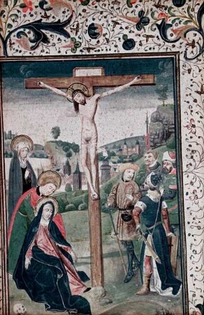 Stundenbuch Karls V. — Kreuzigung Christi, Folio 68verso
