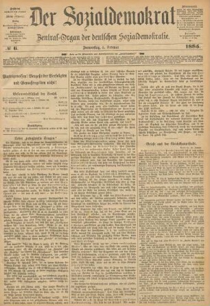No 6. Donnerstag, 5. Februar 1885.