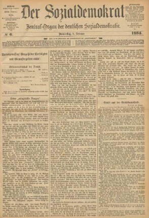 No 6. Donnerstag, 5. Februar 1885.