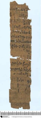 Demotischer Papyrus, Abrechnung