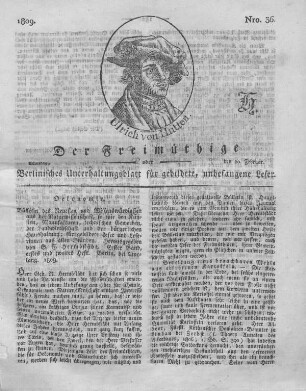 Nro. 36., Montag, den 20. Februar 1809