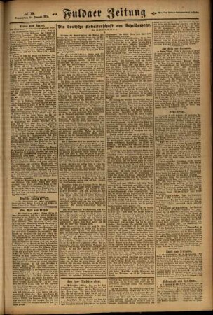 Zweite Ausgabe vom Donnerstag, den 24. Januar 1924.