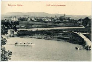 Malter. Talsperre mit Fähre u. Blick nach Dippoldiswalde