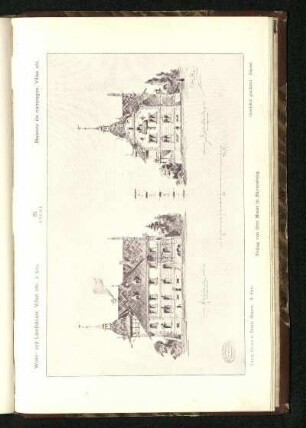 Tafel 51: Wohnhausprojekt für Stadtpräsident Camenisch in Chur: Hinterfassade, Seitenfassade