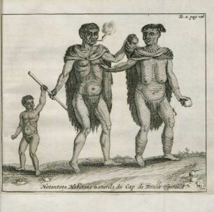 Hotantots habitans naturels du Cape de Bonne Esperance
