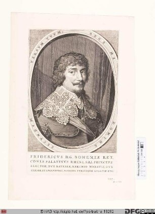 Bildnis Friedrich V., 1610(1614)-1620 Kurfürst von der Pfalz, 1619/20 König von Böhmen
