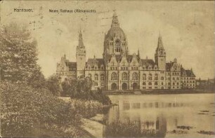 Hannover. Neues Rathaus (Rückansicht).
