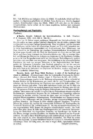 Psychopathologie und Psychiatrie