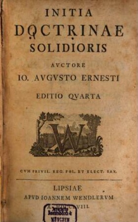 Initia Doctrinae Solidioris