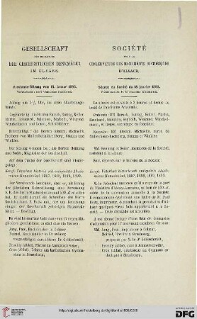 Vorstands-Sitzung vom 18. Januar 1893 / Séance du Comité du 18 janvier 1893