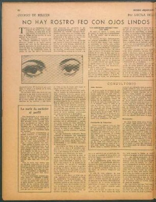 No hay rostro feo con ojos lindos : Código de belleza