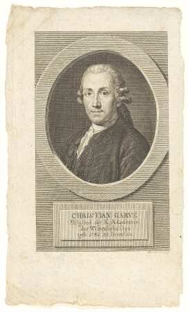 Bildnis des Christian Garve