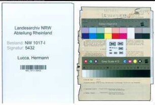 Entnazifizierung Hermann Lucca , geb. 12.07.1888 (Werkzeuggrosshaendler)